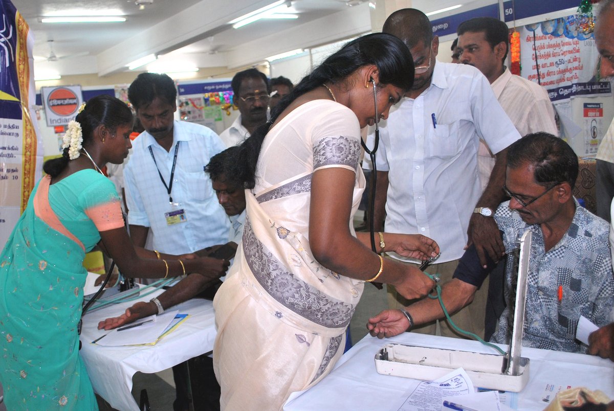 Primary health screening and rural medical support camp